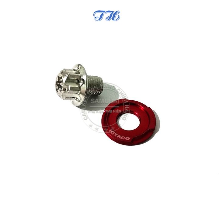 Ốc salaya inox 10li15 đầu dù gắn chân gương, ốc chân kính gắn xe máy cho Winner X, Wave, Sirius, Exciter 150,....