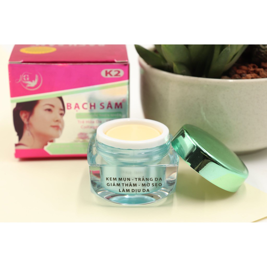 Kem Bạch Sâm Mụn - Trắng Da - Giảm Thâm - Mờ Sẹo - Làm Dịu Da 18g
