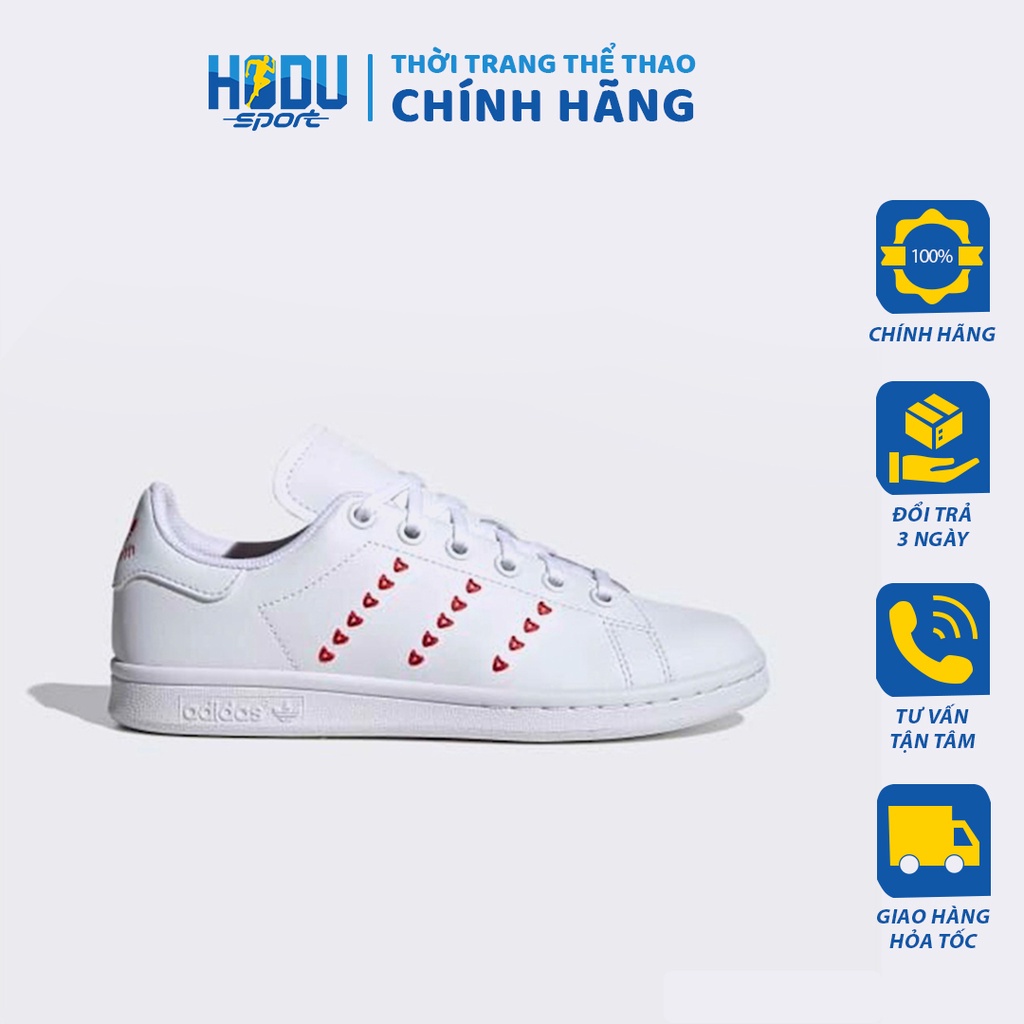 Giày thể thao Adidas chính hãng Stan smith J "Valentines" EG6495 - Sneaker màu trắng - HODU Sport