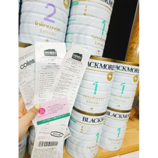 Sữa bột blackmore newborn 900g xách tay úc