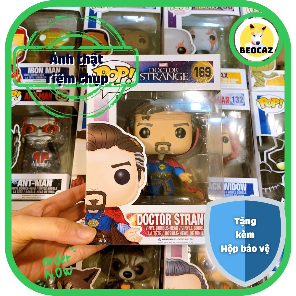 Mô hình Funko Pop Doctor Strange Phù Thủy Tối Thượng Avengers Marvel Đa vũ trụ - Đồ chơi Chính hãng Full Box Beocaz