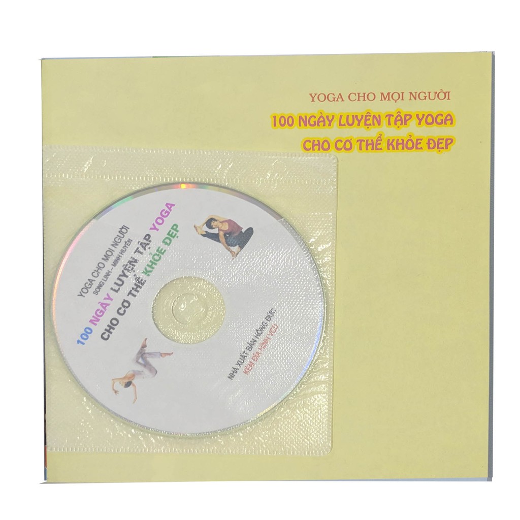 Sách - 100 Ngày Luyện Tập Yoga Cho Cơ Thế Khỏe Đẹp - Kèm CD