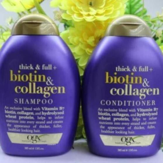 DẦU GỘI BIOTIN COLLAGEN OGX - KICH THÍCH MỌC TÓC - TRỊ GÀU MỸ USA 385ML