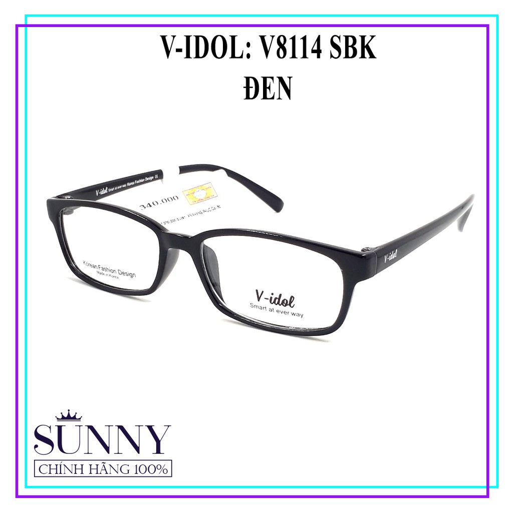 V8114 gọng kính V-idol chính hãng, thiết kế dễ đeo bảo vệ mắt