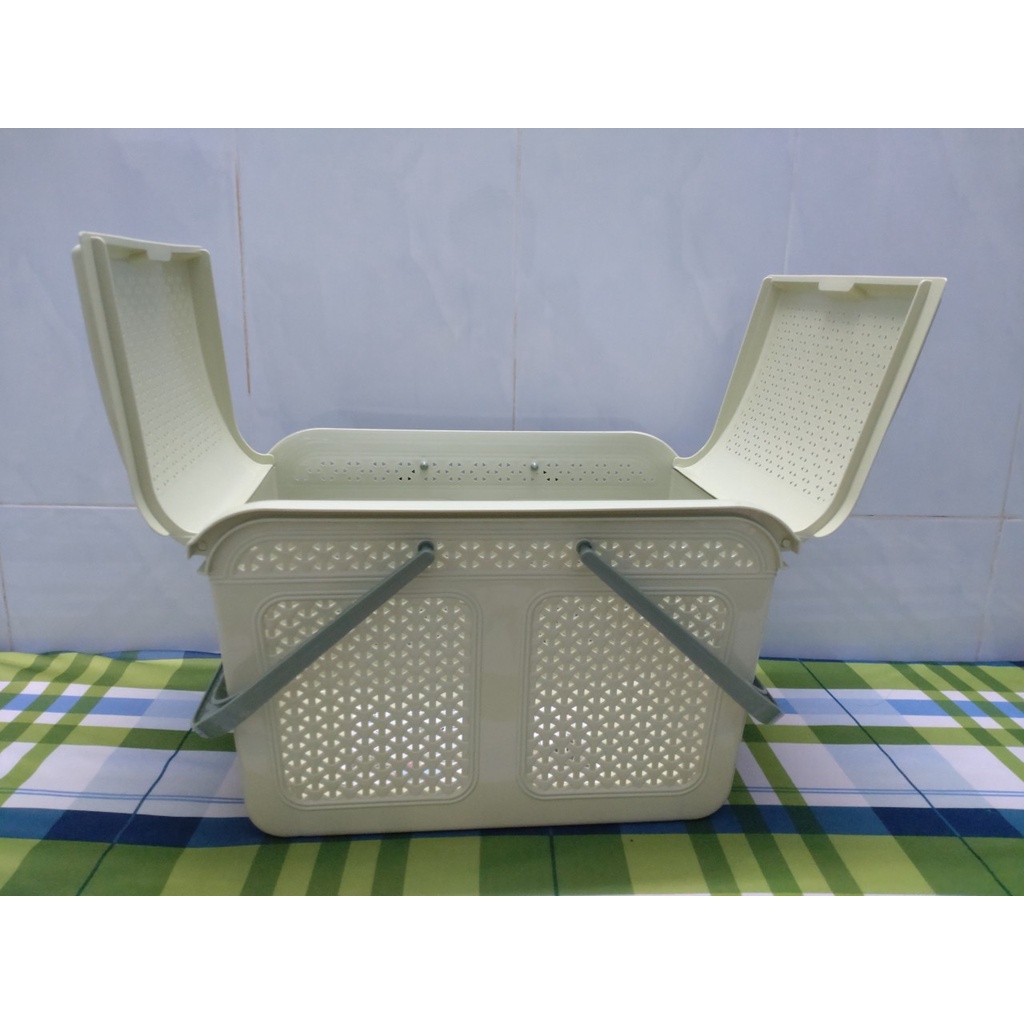 Làn giỏ đựng đồ đi sinh nắp mây Việt Nhật size Trung