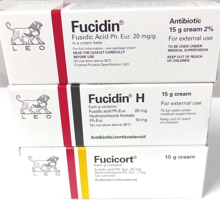 Kem dưỡng FUCIDIN/FUCIDIN H/FUCICORT Tuýt 15g