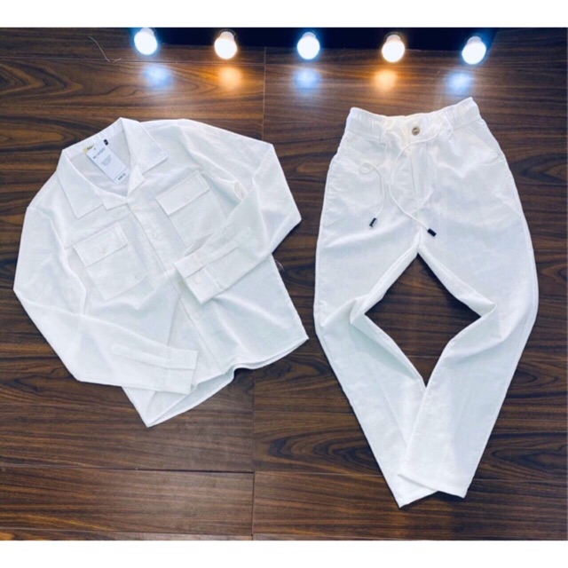 Đồ bộ trơn vải linen ( đũi )