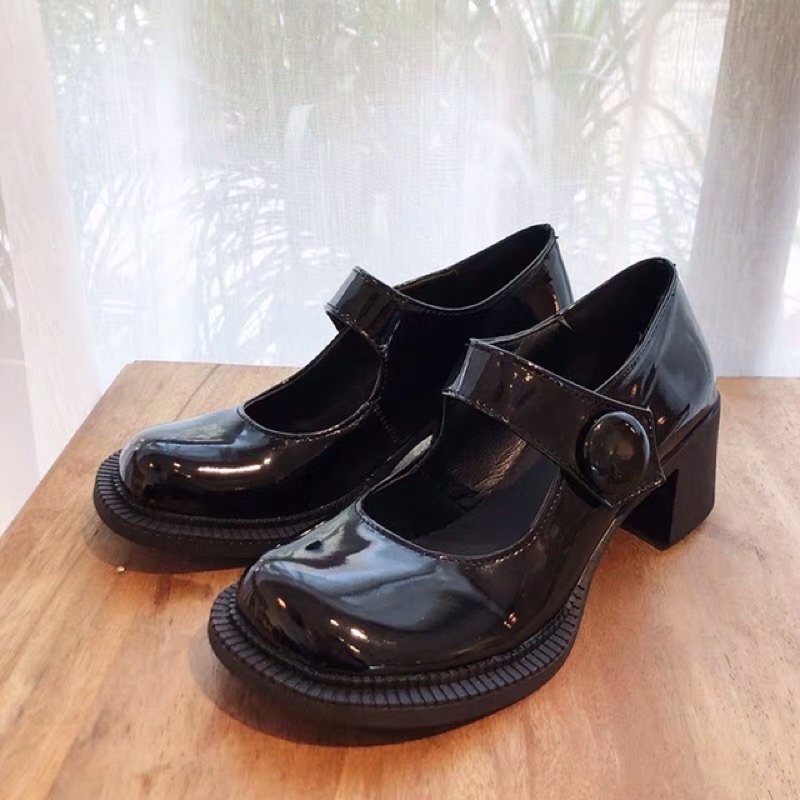 Giày lolita đế 5 phân, quai dán ( sẵn 36)
