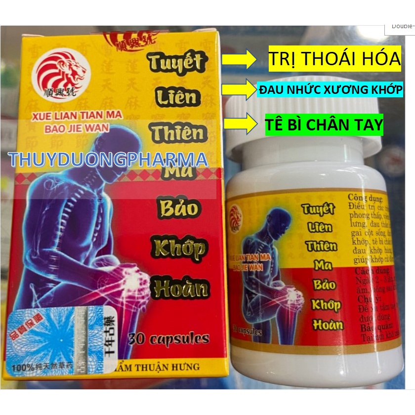 Tuyết Liên Thiên Ma Bảo Khớp Hoàn_DÙNG CHO NGƯỜI BỊ THOÁI HÓA, ĐAU NHỨC MỎI XƯƠNG KHỚP.