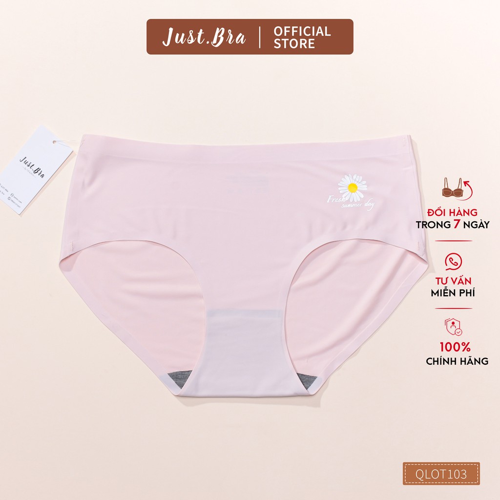 [Mã WABR2711 giảm 10% đơn 250K] Quần lót nữ Just Bra su mềm họa tiết hoa cúc QLOT103