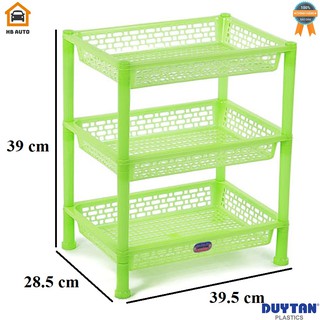 Kệ Nhựa Cao Cấp Nhí 3 Ngăn (39.5 x 28.5 x 39 cm) giúp bạn để nhiều vật dụng gia đình như chén, đĩa tô