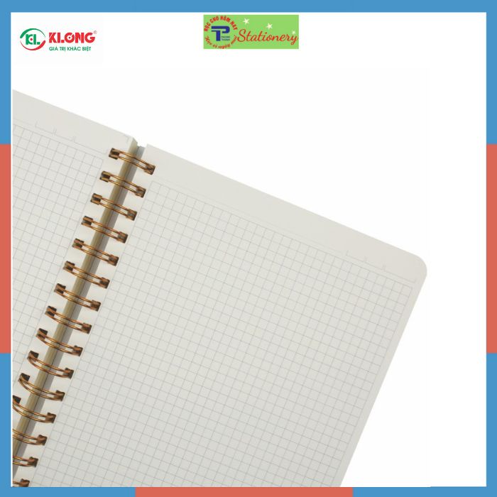 Sổ lò xo kép KLONG Caro B5 bìa cứng - 200 trang; MS: 297