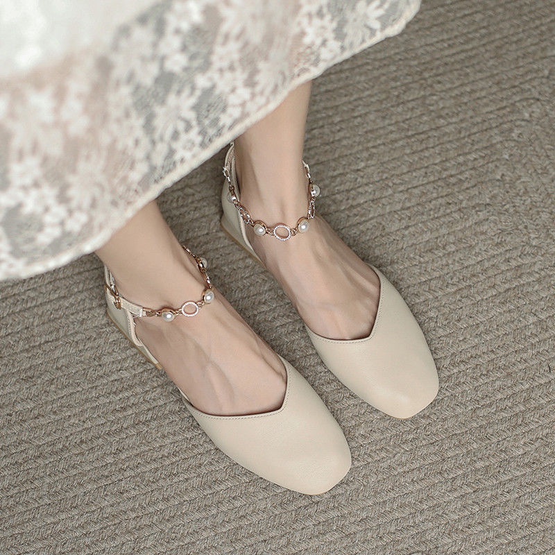 Xăng đan Gót Thấp Hở Ngón Phong Cách Hàn Quốc Thời Trang Mùa Hè Hàng Mới Dành Cho Nữ 2022