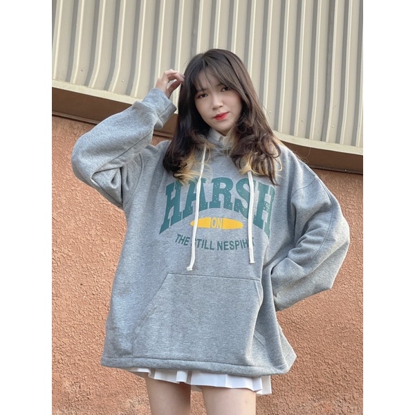 Áo hoodie nỉ bông HARSH unisex nam nữ | BigBuy360 - bigbuy360.vn