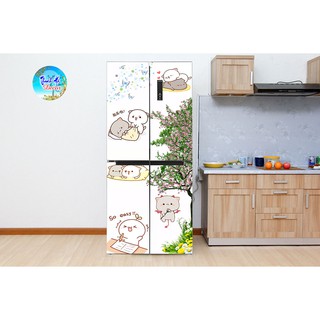 Giấy dán - decal dán tủ lạnh chất liệu cao cấp
