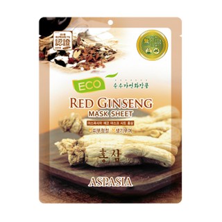 Mặt nạ dưỡng da 🎁 mặt nạ hồng sâm aspasia eco mask sheet RED GINSENG 23ml 🎁