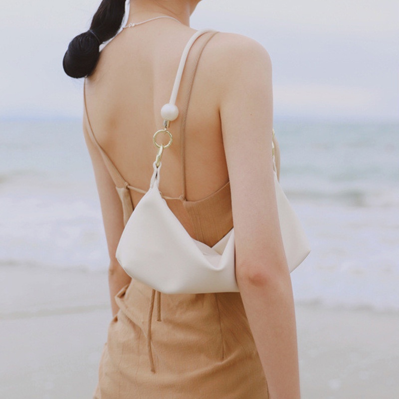 Túi đeo vai/xách tay kích thước lớn phối ngọc trai thời trang cho nữ IELGY