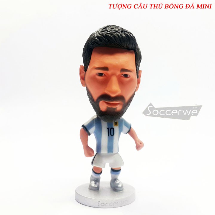 Tượng cầu thủ bóng đá Lionel Messi - Argentina black hair