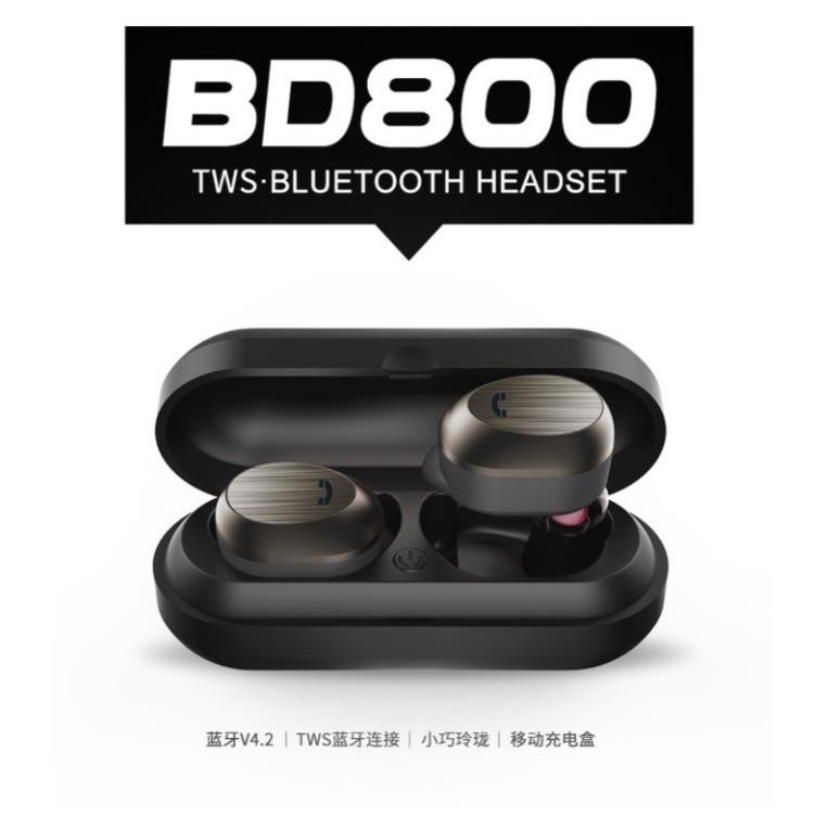 Tai nghe không dây hoàn toàn thiết kế cao cấp bluetooth 2 tai thông minh WK BD800 - 2018
