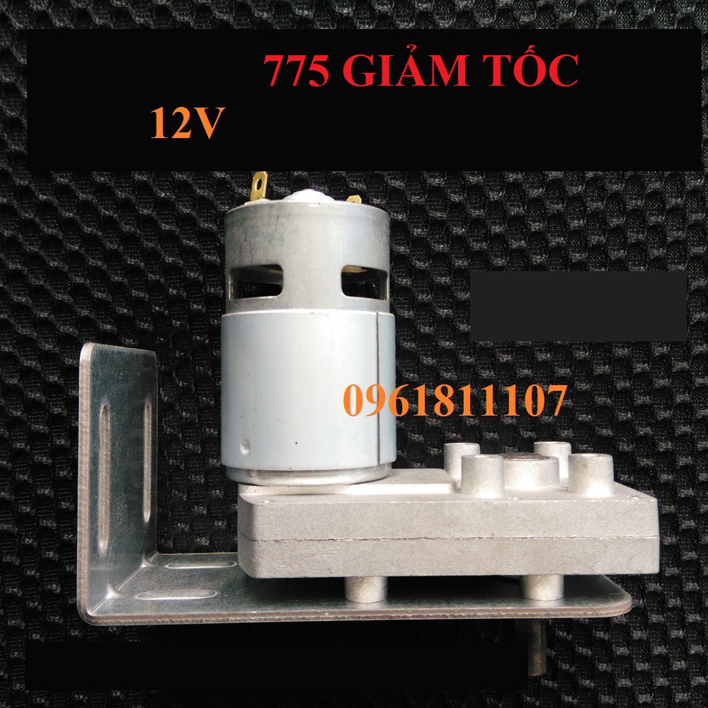 Motor 775 giảm tốc 12V 50 vòng