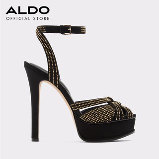 Giày sandal nữ cao gót đính hạt aldo lacla970 màu đen