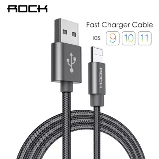 Cáp sạc Rock 3.1A Metal nylon