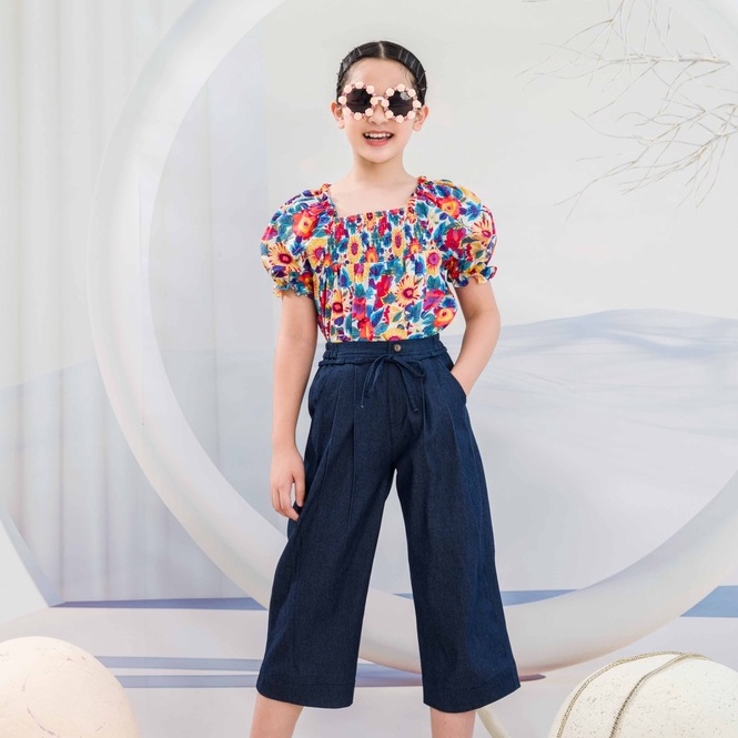 Quần bé gái JOOKYLI Culottes lửng 22G0977