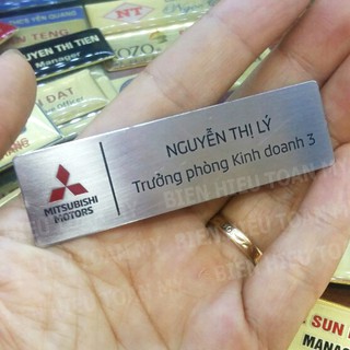 Combo 5 chiếc- Biển tên CBCNV bằng inox