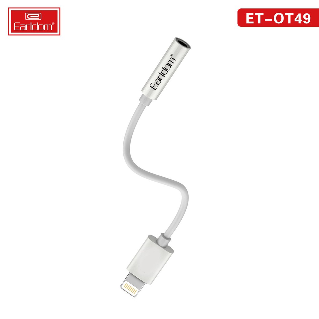 [Mã ELFLASH5 giảm 20K đơn 50K] Đầu giắc chuyển Lightning Earldom ra sang 3,5 mm Bảo Hành 1 năm Made in Taiwan