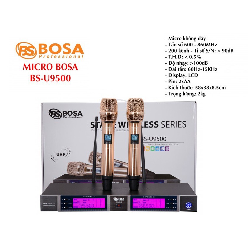 Micro Bosa BS-U9500 hàng chính hãng - Hàng chất lượng