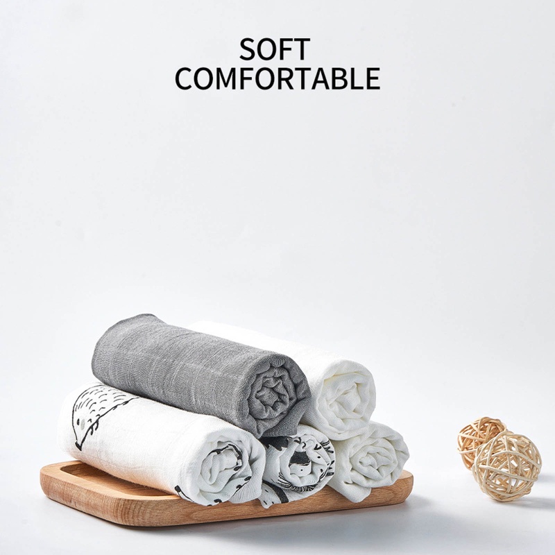 Set 5 Yếm Ăn Mềm Mại Thấm Hút Tốt Cho Bé