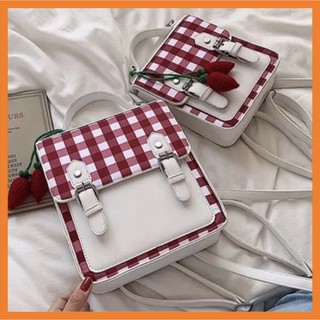 [Sẵn Hàng]♥️Túi xách,balo hộp vuông(ảnh thật) 2 sỉze To-Nhỏ