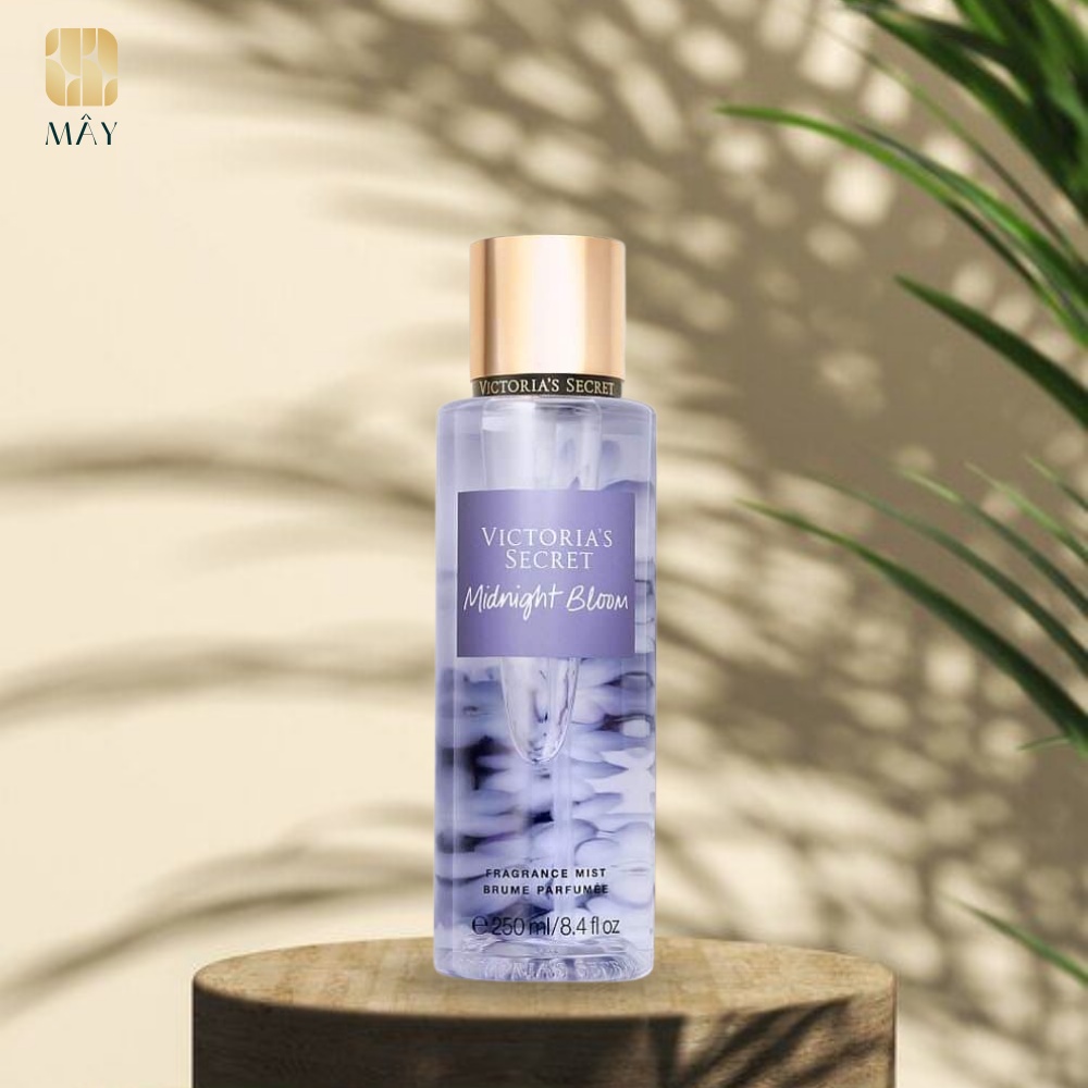 Body mist - xịt khử mùi toàn thân mùi ngọt mát Victoria Secret Midnight Bloom 250ML Mỹ