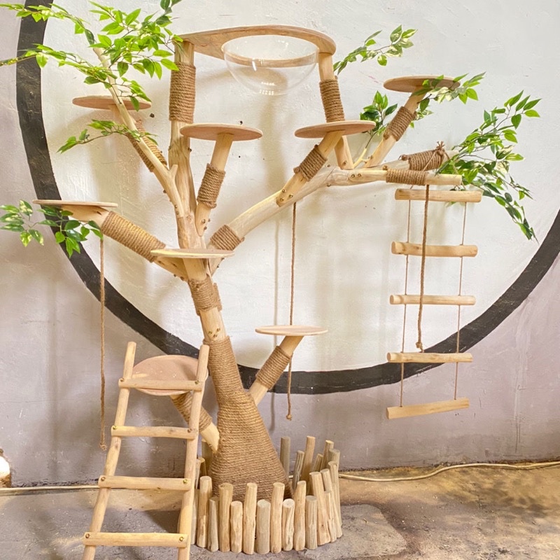 Cattree khổng lồ 5 size - Nhà cây đa năng dành cho mèo yêu, lý tưởng cho cafe mèo và gia đình
