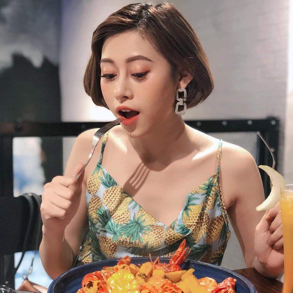 Bông tai đính đá họa tiết mắc xích size lớn - BT170