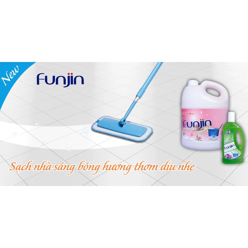 [Mã FMCGMALL giảm 8% đơn từ 250K] Nước lau sàn nhiều loại hương 3.8L Funjin| Sàn nhà sạch thơm, an toàn cho bé