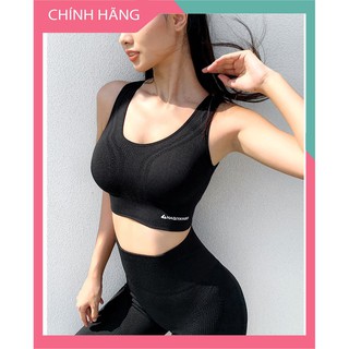 Áo bra tập gym chống sốc, áo tập gym nữ khoét lưng chống chảy xệ có lót ngực cao cấp