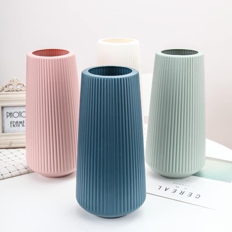 Bình bông nhựa giả sứ decor