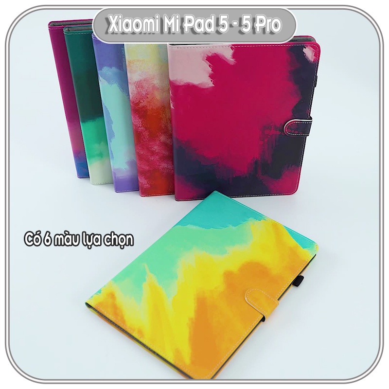 Bao da cho Xiaomi Pad 5 - 5 Pro 2 màu Gradient , viền TPU dẻo đen