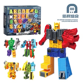 Lắp ráp Robot biến hình từ chữ cái, số và dấu