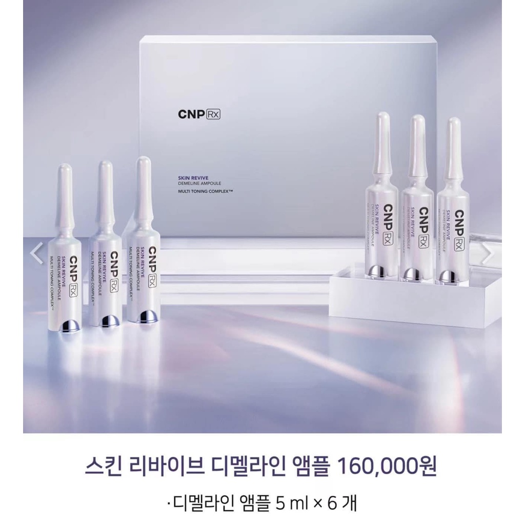 [Mới] Gói sample tinh chất siêu hủy nám, dưỡng trắng vượt trội - cnp multi toning complex skin revive demeline ampoule