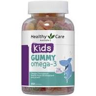 Kẹo dẻo Kids Gummy Multivitamin và Kids Gummy Omega 3 200v chính hãng Healthy Care Úc cung cấp đầy đủ dưỡng chất cho bé
