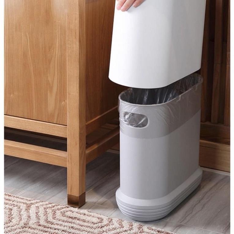 Thùng đựng rác Ecoco 10l nắp mở thông minh đẹp sang trọng ( tuyển khách sỉ)