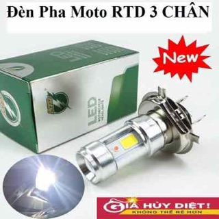 Đèn pha xe máy chân h4 rtd siêu ánh sáng