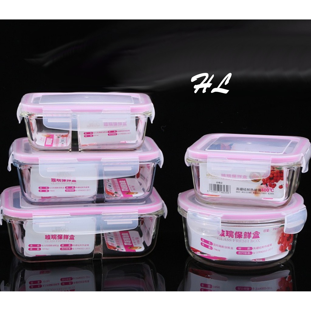 Hộp lạnh thủy tinh vuông nắp nhựa kín 520ml | HỘP THỦY TINH NẮP KÍN CAO CẤP INTERLOCK | BigBuy360 - bigbuy360.vn
