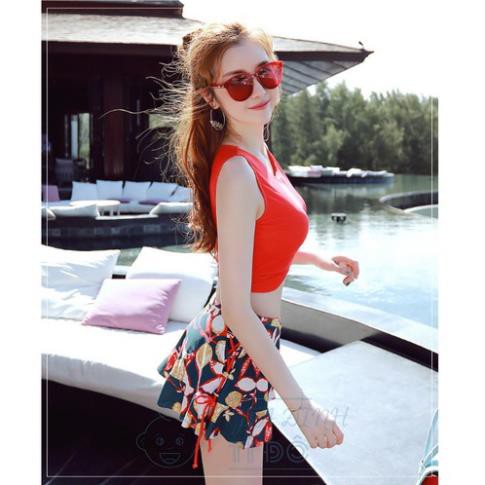 Bikini Hai Mảnh ⚡ FREESHIP ⚡ Kín Đáo Đồ Bơi Giấu Bụng Đi Biển Mùa Hè ་