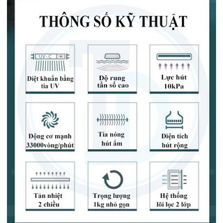 MÁY HÚT BỤI Giường Nệm SONGZHI -DIỆT KHUẨN BẰNG TIA UV DIỆT ĐẾN 99,9%Vi Khuẩn-THỔI HƠI NÓNG >50độ