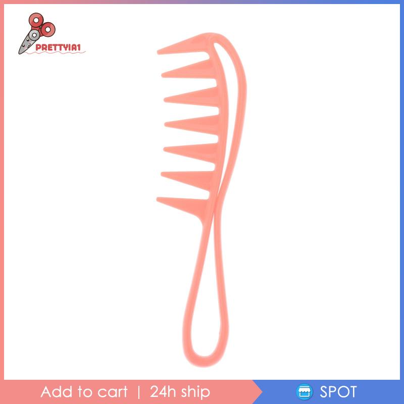 Lược Chải Tóc Răng Thưa Với Tay Cầm Màu Hồng Prettyia1 Cho Nữ