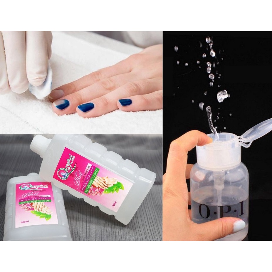 Axeton nước rửa móng tay dung dịch tẩy sơn gel phụ kiện nail giá rẻ 500ml