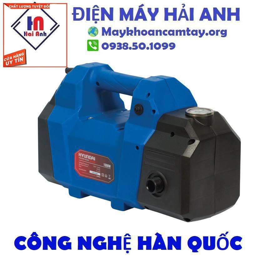 Máy xịt rửa xe mini áp lực cao Hyundai HRX815 chính hãng - Tự hút phun nước vệ sinh xe máy, ô tô. BH 6 tháng